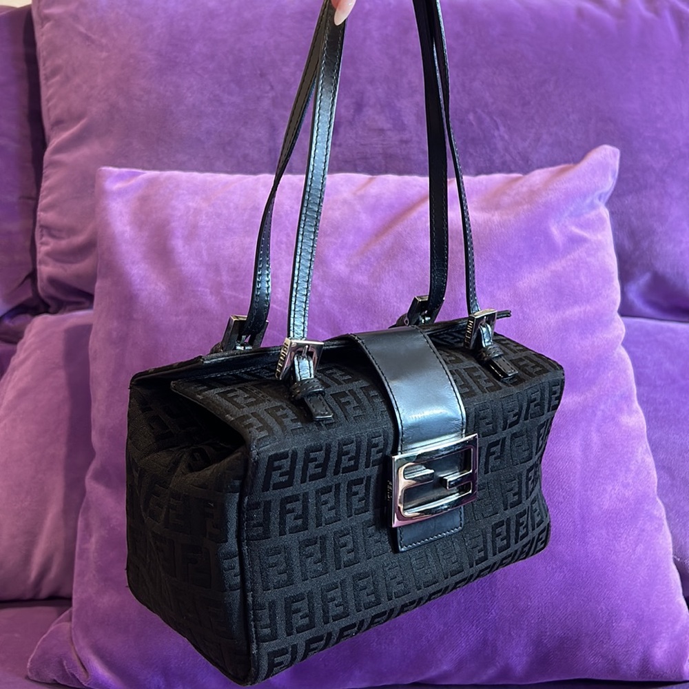 FENDI Vintage Zucchino Bento Box in Black